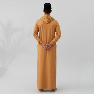 Raya 2025 Moden Jubah, Vestido Informal para Mujer, Otoño, Plisado, con Capucha, Sin Plancha, Tela Fresca, Corte Regular, Tallas S-5XL, Malasia, Disponible en Stock, Oferta B2B - Product Image 3
