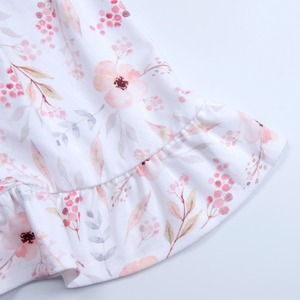 Vestido de verano con volantes para <strong>ni</strong>&ntilde;<strong>a</strong> peque&ntilde;<strong>a</strong>, falda completa Floral con tirantes para atar al hombro - Product Image 3