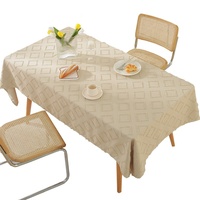 Nappe carrée simple scandinave tissée anti-chaleur anti-dérapante couverture de table basse pour la maison salon table isolante à la chaleur