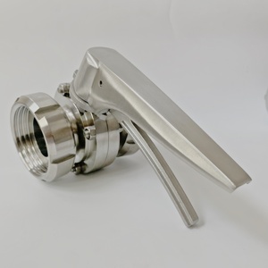 Vanne papillon sanitaire à chargement rapide en acier inoxydable à raccord Tri-Clamp forgé pour l'eau - Catégorie de produit premium - Product Image 5