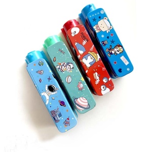 Công suất lớn trẻ em đa chức năng ba lớp <span class=keywords><strong>Train</strong></span> Shaped tin tấm văn phòng phẩm hộp - Product Image 2