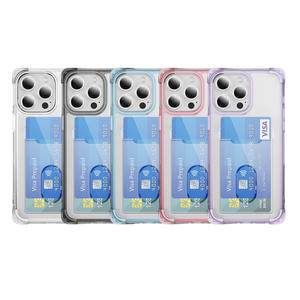 Étui de téléphone portefeuille <span class=keywords><strong>avec</strong></span> fente pour carte <span class=keywords><strong>transparente</strong></span>, <span class=keywords><strong>coque</strong></span> antichoc pour <span class=keywords><strong>iPhone</strong></span> 15 Pro 14 Plus 13 12 Mini <span class=keywords><strong>11</strong></span> Pro Max 16 E 17Air 8 XR XS - Product Image 2