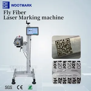 30W 50W Fly Fiber Laser Marking <b>Machine</b> Laser <b>Engraving</b> for Metal No-Metal Aluminum Stainless Copper Brass Plastic - Product Image 1