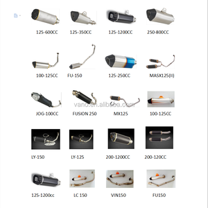 Silencieux d'échappement pour moto, <span class=keywords><strong>110</strong></span> ghz, avec tuyau - Product Image 5