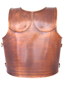 Armadura de Pecho Clásica de Acero de Alta Calidad con Acabado Superficial de Bronce para Decoración y Colección - Product Image 2