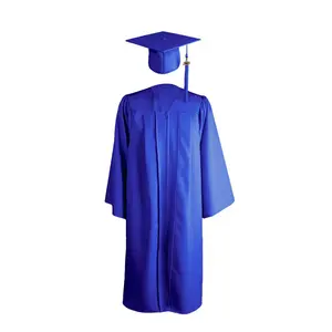 Wholesale Custom University Classical Black Graduation Gowns Academic Dress