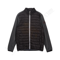 Fabriqué logo personnalisé hommes hiver chaud léger veste rembourrée veste bouffante