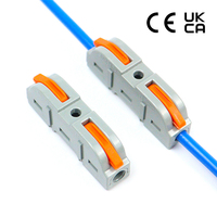 Connecteur Électrique 211 1 Entrée 1 Sortie CE 32A 400V Universel Compact pour Câblage, Raccord Rapide de Câble, Connecteur de Bornes de Fil