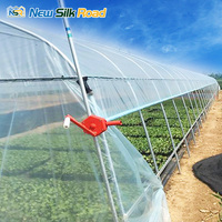 Serre agricole économique à double couche personnalisable, cadre en acier galvanisé, tunnel en polyéthylène à faible coût, film plastique pour plantes