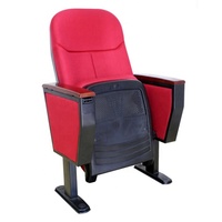 Chaise de salle de conférence ignifuge avec tablette pliable, chaise de théâtre