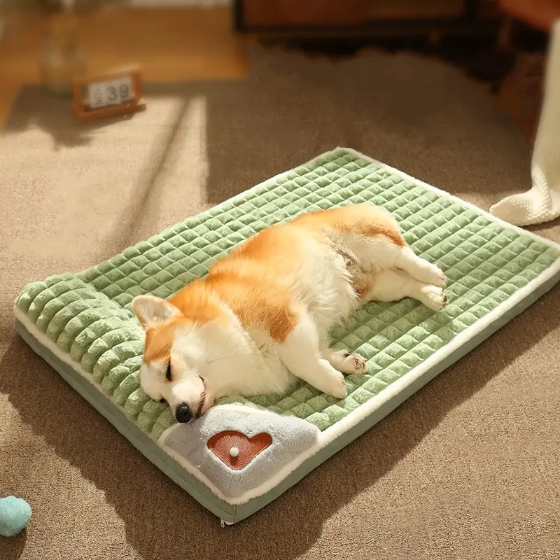 Groothandel Rechthoek Diep Slapen Ontspannende Bedden Gedemonteerd Wasbare Hond Slaapmatten