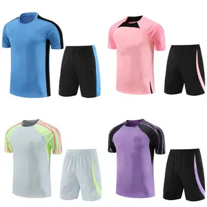 24-25 Neues Fußballtrikot Herren Set Jugend Sport Trainingswettbewerb Teamtrikot atmungsaktiv Stoff Fußball