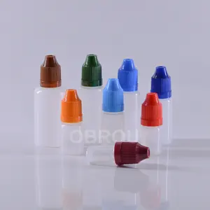 Flacon compte-gouttes liquide 50pcs 10ml bouteille de liquide pour les yeux  Portable pressable conteneur de gouttes pour les yeux