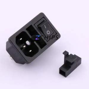 RT-C14B-D6+SS21-1BB AC Power Connector Through hole Component (THT) Connector IEC 320-C14 1 3 Panel Mount - Product Image 1