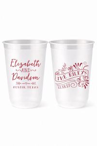 Vasos de Boda Esmerilados Multicolor Personalizables con su Propio Diseño UV DTF, Transferencia 3D Dorada, Etiquetas Aplicadas a Mano - Product Image 6