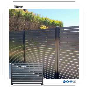 Valla y Enrejado para Exteriores <span class=keywords><strong>con</strong></span> Recubrimiento en Polvo de Aleación de Aluminio |   Diseño Moderno |   Decoración para Jardín y Hogar |   Tamaños Personalizables - Product Image 3