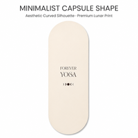 Matras Yoga Oval Karet Alam 4.5 mm Anti Selip dengan Tali Pengangkut Cetak Kustom Penggunaan Universal