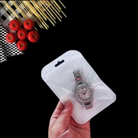 Bolsas de joyería con cierre hermético transparente, soporte para teléfono móvil nacarado, embalaje de Cable de datos y auriculares para almacenamiento de pendientes