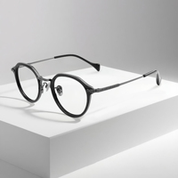 Lunettes de vue de luxe rétro OTW6011 en titane et acétate, monture unisexe, fabrication d'usine