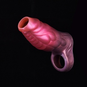 New Sleeves Extender Increases and Thickened PENNIS Easy to Clean Soft Silicone Material Partner Couple Sex <b>Toys</b> <b>for</b> <b>Man</b> - Product Image 6