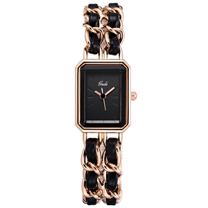 Montre pour femme haut de gamme à petit cadran carré, bracelet créatif pour femme, montre à quartz 30 mm - Product Image 1