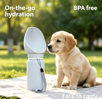Bol de voyage automatique pour animaux de compagnie, pliable, écologique, grande capacité, imperméable, en gel de silice, pour chats et chiens