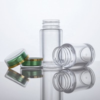 Vente en gros populaire Sortie d'usine 30ml 45ml Fabrication transparente Bouteille en plastique Bouteille de vitamine Bouteille de capsule avec double couvercle