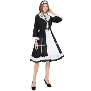 2025 Cosplay mucama disfraz Anime personaje disfraz japonés <span class=keywords><strong>Catwoman</strong></span> uniforme delantal mucama disfraz gótico Lolita vestido - Product Image 4
