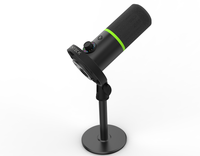 Microphone dynamique de haute qualité Prizmora DM68 XLR/USB Type-C à directivité cardioïde 48/96kHz avec suppression du bruit pour le gaming