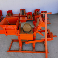 Machine à briques en terre cuite manuelle à emboîtement, très vendue, durable, non motorisée, sans cuisson, pour la fabrication de blocs