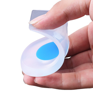 Reusable Silicone Gel <strong>Heel</strong> Cushion <strong>Cups</strong> Detachable Shoe Insoles with <strong>Heel</strong> Lift Pads Plantar Fasciitis Pain Relief - Product Image 3