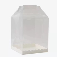 Boîte d'emballage sous blister portable en PVC transparent jetable YUNTI, épaisseur 1 mm, pour pâtisserie, artisanat, bougies, autocollants