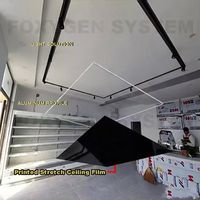 Film miroir PVC extensible brillant pour plafond, motifs de panneaux pour boîte à lumière de plafond de chambre à coucher - Excellent rapport qualité-prix