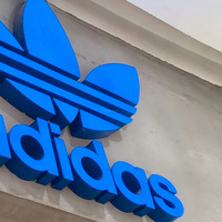 Enseigne lumineuse LED 3D extérieure murale sans cadre personnalisée par le fabricant, numéro de porte éclairé, nom de magasin illuminé, garantie 2 ans