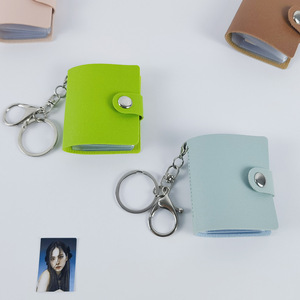 Mini <span class=keywords><strong>album</strong></span> <span class=keywords><strong>photo</strong></span> en PU de 2 pouces avec fermoir mousqueton, carnet de <span class=keywords><strong>collage</strong></span>, porte-clés pour photos d'identité, pendentif <span class=keywords><strong>photo</strong></span> - Product Image 6
