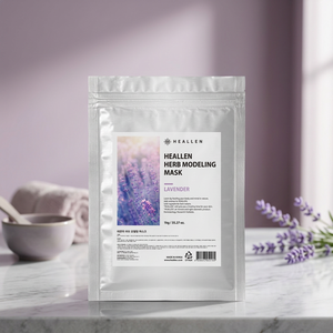HEALLEN Masque facial en poudre à la lavande, format échantillon, apaisant et confortable, soin des pores, pour tous types de peau - Product Image 2