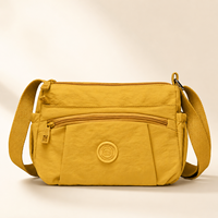 Sac bandoulière pour femme, sac de créateur en tissu Oxford, multi-poches, sac à bandoulière décontracté, OEM ODM, vente en gros, 20 pièces, usine