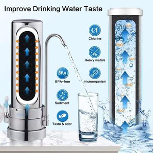 Sistema de filtración de agua alcalina, encimera de acero inoxidable de grado alimenticio, elimina el 304 de cloro, metales pesados y mal sabor, 99% - Product Image 3