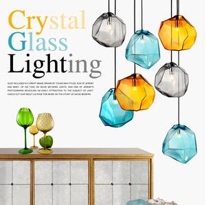 <span class=keywords><strong>Luminaire</strong></span> LED à une lumière de style industriel <span class=keywords><strong>en</strong></span> <span class=keywords><strong>verre</strong></span> grainé coloré, <span class=keywords><strong>luminaire</strong></span> <span class=keywords><strong>suspendu</strong></span> à abat-jour <span class=keywords><strong>en</strong></span> <span class=keywords><strong>verre</strong></span>, près du plafond - Product Image 6