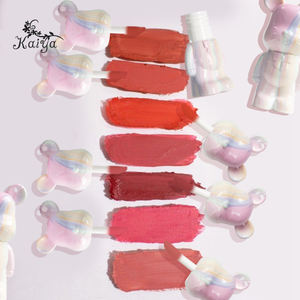 Mousse de rouge à lèvres liquide moelleux labial vente en gros <span class=keywords><strong>taches</strong></span> douces <span class=keywords><strong>encre</strong></span> crémeuse aérée lèvres brillant porte-clés mignon ours lèvre boue velours mat - Product Image 2