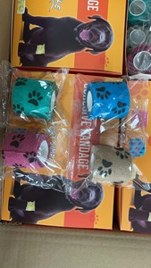 Vendaje autoadhesivo elástico no tejido de todos los tamaños personalizado, cinta deportiva atlética, vendaje elástico cohesivo, envoltura veterinaria para perros y gatos - Product Image 6