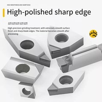 Outil de tour CNC à lame diamantée avec revêtement PCD Coupe carrée Tournant Tête de couteau en aluminium OEM personnalisable