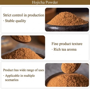Poudre de thé vert japonais torréfié en gros pour usine, poudre de Hojicha riche en arôme torréfié pour le thé au lait, les desserts et la pâtisserie - Product Image 4