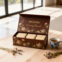 Boîtes en carton écologiques de luxe avec laminage mat et papier d'art pour l'emballage personnalisé de produits de thé et de café