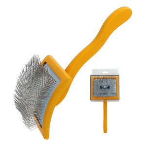 Spazzola per cani in legno curvo per toelettatura posteriore strumenti per toelettatura per cani da compagnia spazzola per Slicker - Product Image 5