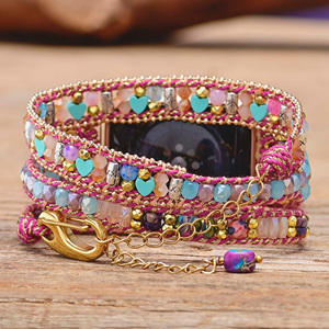 Magnifique <span class=keywords><strong>bracelet</strong></span> <span class=keywords><strong>de</strong></span> montre intelligente IWatch Emperor Stones Agate Vegan <span class=keywords><strong>Bracelet</strong></span> <span class=keywords><strong>de</strong></span> montre intelligente <span class=keywords><strong>Bracelet</strong></span> <span class=keywords><strong>haut</strong></span> <span class=keywords><strong>de</strong></span> <span class=keywords><strong>gamme</strong></span> pour IWatch 38/40/41/42/44/45mm - Product Image 2