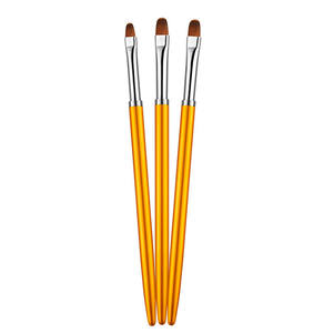 Wellflyer ชุดแปรงทาสีเล็บ3ชิ้นแบบทำมือชุดปากกาแปรงออกแบบเล็บอุปกรณ์แต่งจุดแปรงทำเล็บ - Product Image 1