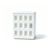 Estación de Carga Portátil de Alta Capacidad con WiFi 4G y Ventiladores - Kiosco de Alquiler de Power Banks con Entrada AC/DC de Plástico
