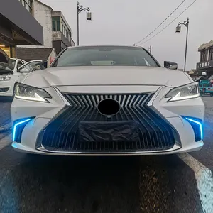 Gobison 3 colori illuminazione auto bianco ambra blu LED luce di marcia diurna segnale di direzione dinamico per Lexus ES 2018-2022