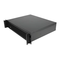 Meilleure option 2U 3 baies de disque dur Châssis de serveur de stockage Facteur de forme ATX en aluminium Type de rack en stock avec ventilateur